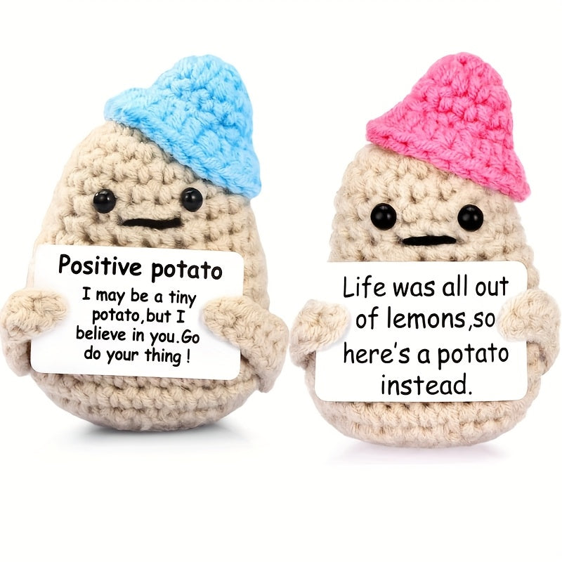 Motivational Potato Encouragement Figurines - Set of 2